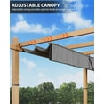 thumbnail image 3 of Lumiparty 10x10 FT Outdoor Pergola with Retractable Canopy, Weather-Resistant Aluminum Frame, Modern Patio Shelter for Backyard, Deck, Garden, Gray, 3 of 6