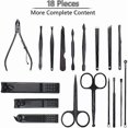 thumbnail image 3 of Manicure Pedicure Kit, 18 pcs Professional Nail Clipper Set, Stai, 3 of 5