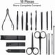 thumbnail image 3 of Manicure Pedicure Kit, 18 pcs Professional Nail Clipper Set, Stai, 3 of 5