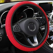 Walbest Elastic Stretch Steering Wheel Cover ,Universal 15 Inch Microfiber Breathable Ice Silk Car Steering Wheel Cover , Anti-Slip, Easy Carry Car Accessories Use for All Year Round