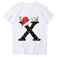 thumbnail image 2 of Fiudx Ofertas Relámpago Camiseta Informal de Manga Corta con Cuello Redondo y Estampado Informal a La Moda para Mujer, 2 of 4