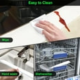 thumbnail image 6 of Silicone Stove Counter Gap Cover Kitchen Counter Gap Filler by 25" Long Gap Filler Sealing Spills Between Kitchen Appliances Washing Machine and Stovetop, Set of 2 (White), 6 of 17
