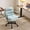 Mint Green, variant on Ktaxon Office Chair with Armrests, Linen Fabric Desk Chair with Wheels, Swivel Task Chair for Study Room or Dressing Vanity Area White