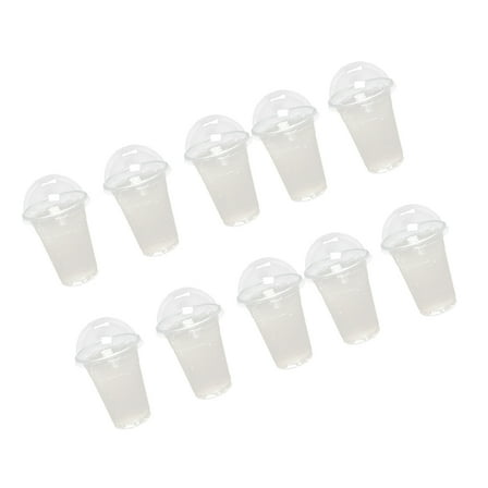 50Pcs 16oz Clear Plastic Cups, Disposable Cold Drinking Cups