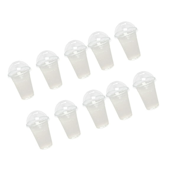 50Pcs 16oz Clear Plastic Cups, Disposable Cold Drinking Cups