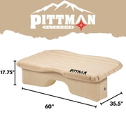 AirBedz Pittman Inflatable Rear Seat Air Mattress with Pump, For Full-Size Trucks, Tan