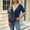 Navy, variant on YHAJDS Plain Tshirts for Women Short Sleeve V Neck Lace Solid Color Tee Casual Blouse