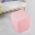 thumbnail image 6 of Stretch Ottoman Cover Furniture Ottoman Foot Rest Cover for Footrest Foot Stool , Pink, 6 of 7