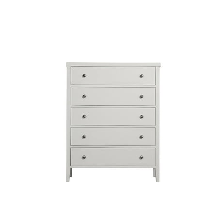Emerald Home Home Decor Iii White Dresser With Angled Wood Legs