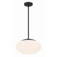 thumbnail image 2 of 56894-FB-WG Craftmade Lighting Gaze - 1 Light Pendant In Contemporary Style-8 Inches Tall and 14 Inches Wide-Flat Black Finish-White Glass Color, 2 of 6
