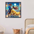 thumbnail image 4 of Kit de pintura por números sobre lienzo, arte al óleo artesanal, imagen de princesa, decoración del hogar, 40x40cm, 4 of 9