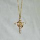 thumbnail image 5 of Gold Cross Necklace with Crown Charm for Women Trendy Dainty 18K Gold Plated, 5 of 5