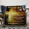 thumbnail image 2 of Pastor Appreciation Gifts, Pastor Gifts for Men, Unique Pastor Gifts, Pastor Birthday Gifts, Gifts for Pastor, Thank You Gift for Pastor, Christian Pastor Gifts Blanket 60"x50"(Gold), 2 of 6