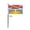 4x6 inch Plastic Stick Flag, variant on AGAS British Columbia Canada Flag 3 x 5 ft Double Stitched Hem 100% Polyester Plated Grommets Indoor Canadian Province of British Columbia Flag