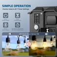 thumbnail image 4 of DEWENWILS Outdoor Power Stake Timer with Photocell,100FT Remote Control, 6 Grounded Outlets, 10FT Extension Cord, Dusk to Dawn Timer for Christmas Lights, Holiday Decoration, Garden Lights, 4 of 10