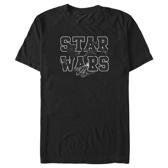 Men's Star Wars: A New Hope Spaceships Logo  Graphic T-Shirt