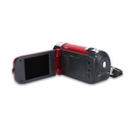 FZFLZDH Video Camera, Camcorder Digital YouTube Vlogging Camera Recorder kicteck Full HD 1080P 15FPS 24MP 2.7 Inch 270 Degree Rotation LCD 16X Digital Zoom Camcorder with 32G SD Card (Red)