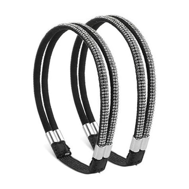 Wmhnj Taloneras elsticas para zapatos de mujer: correas antideslizantes, cierre de hebilla ajustable, circunferencia de 27 cm, plantillas reutilizables para tacones altos y sandalias.