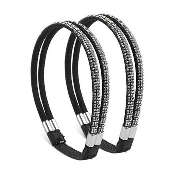 Wmhnj Taloneras elsticas para zapatos de mujer: correas antideslizantes, cierre de hebilla ajustable, circunferencia de 27 cm, plantillas reutilizables para tacones altos y sandalias.