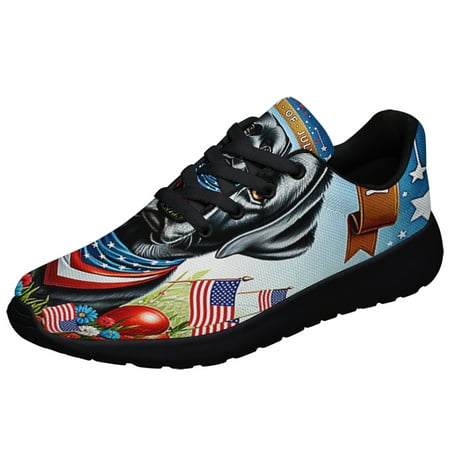 

Black Labrador Retriever Dog 4th Of July Shoes Sneakers Black Size 9