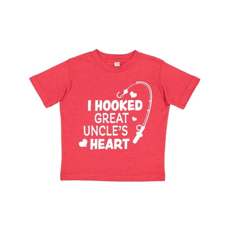 

Inktastic I Hooked Great Uncle s Heart with Fishing Rod Gift Toddler Boy or Toddler Girl T-Shirt