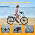 thumbnail image 5 of Gocio 26" Electric Bike for Adults, 500W Motor, City Commuter E-Bike, 48V 7.8Ah Removable Battery, Max 19.8Mph, 7 Speed, UL2849​, 5 of 9