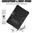 thumbnail image 3 of SOATUTO for HAOVM S30 / for Vankyo s30 Tablet Case Heavy Duty Armor Shockproof Rugged Hard Back Cover Built in Stand for HAOVM MediaPad S30 10.1 inch for Vankyo MatrixPad S30 10.1 Inch - Black+Black, 3 of 5