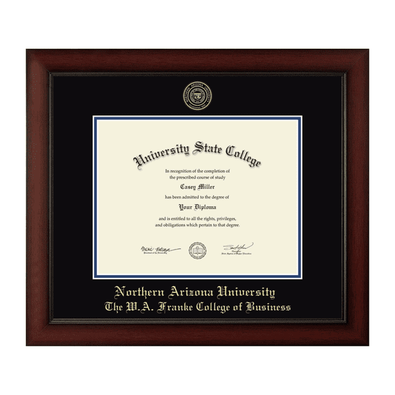 Northern Arizona University The W.A. Franke College of Business Diploma Frame, Document Size 11" x 8.5"