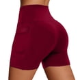 thumbnail image 3 of Biker Shorts Women Tummy Control Workout Shorts with Pockets High Waisted Compression Gym Running Yoga Shorts Women, 3 of 5