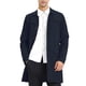 thumbnail image 1 of Abrigo Trench Chic para Hombre, de Un Solo Botón, Largo, Color Azul Marino, 1 of 8