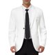thumbnail image 1 of Abrigo Formal de Hombre Ajuste Slim de Un Solo Botón S Blanco, 1 of 7