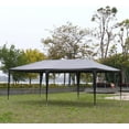 thumbnail image 5 of 10'x20' Tents for Parties, Outdoor Party Tent with 6 Removable Sidewalls & Transparent Windows, Large Canopy Tent with Walls for Wedding, Birthday, Event, Garden, Backyard (Black）, 5 of 8