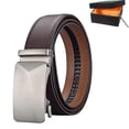 thumbnail image 1 of Ceinture Homme, Ceinture en Cuir pour Homme (Bote incluse), Rglable Ceinture Boucle Automatique 3.5cm * 115cm, Ceinture en cuir d'affaires, Vacances, 1 of 5