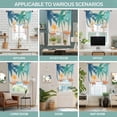thumbnail image 6 of Tie Up Curtains for Windows Boho Summer Beach Valance Adjustable Balloon Curtain Mount Coconut Tree Bohemian Tie Up Shades for Kitchen Living Room Bedroom Privacy Curtain Drape 34x45 Inch, 6 of 9