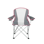 Ozark Trail Oversized Quad Chair, Off White & Grey