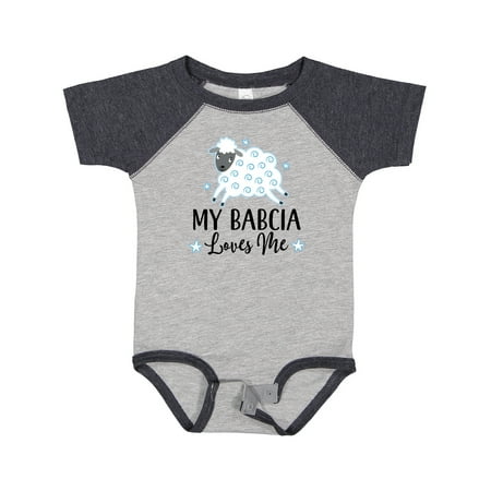 

Inktastic My Babcia Loves Me Outfit Gift Baby Boy or Baby Girl Bodysuit