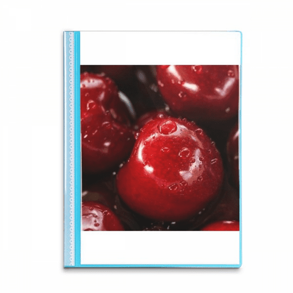 Temperate Red Fruits Picture Cherry Book Sheet Protectors Portfolio Binder Folder