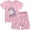 2# Pink, variant on Little Hand Toddler Girl Unicorn Summer 100% Cotton Pajamas Size 2t