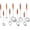 Natural-9, variant on Stainless Steel Kitchen Utensils, 9 PCS Metal Cooking Utensils Set 15", Solid and Slotted Spoon, Fork, Spatula, Ladle, Skimmer, Slotted Spatula Tunner, Spaghetti Large Spoon