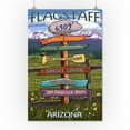 thumbnail image 2 of Flagstaff, Arizona, Destination Signpost (16x24 Giclee Gallery Art Print, Vivid Textured Wall Decor), 2 of 3