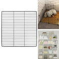 thumbnail image 3 of kurtrusly Portable Pet Playpen Panel Cage Fence Metal Wire Guinea pig dense black Grid 1Set, 3 of 6