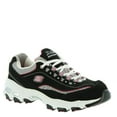 thumbnail image 3 of Zapatilla Skechers d'Lites Life Saver para mujer, negro/blanco/rosa, 3 of 9