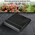 thumbnail image 2 of 4x100ft Weed Barrier Landscape Fabric, Heavy Duty 3.2oz Ground Cover Weed Control Geotextile Fabric with Garden Staples Weed Block Gardening Mat Landscape Fabric, 2 of 8
