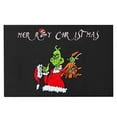 thumbnail image 4 of Mini Grinch Ornaments Christmas Door Mat Outdoor Welcome Mat For Front Door, Entryway Christmas Carpet, 23.7X 15.9 Inch Funny Door Mats , Anti-Slip Rug Decorations For Home, 4 of 7