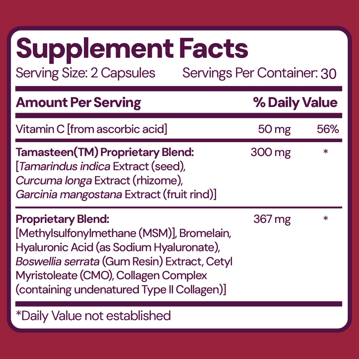 Joint Food Capsules for Joint Mobility and Comfort, 180 count