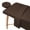 Chocolate Brown, variant on Saloniture 3-Piece Flannel Massage Table Sheet Set - Soft Cotton Facial Bed Cover - Includes Flat and Fitted Sheets with Face Cradle Cover - Light Gray