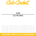 thumbnail image 5 of CUB CADET 746-0968 Lift Cable 16.16" LGT SLT SLTX LGTX GT LT LTX 1040 1042 1045, 5 of 8