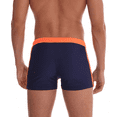 thumbnail image 5 of JoveMarine Men's Quick Dry Swim Trunks with Drawstring Solid Color Stitching Design for Sports and Swimming Comfortable Boxer Shorts Saffron M, 5 of 6