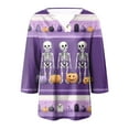 thumbnail image 5 of Godom Pumpkin Shirts for Women Fall Season T-Shirt Halloween Autumn V Neck Tee Tops, 5 of 5