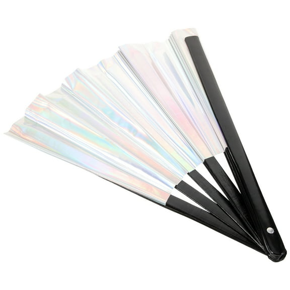 Raindrops Elegant Wedding Foldable Fan Wear-resistant Plastic Hand Fan Decorative Performance Hand Fan